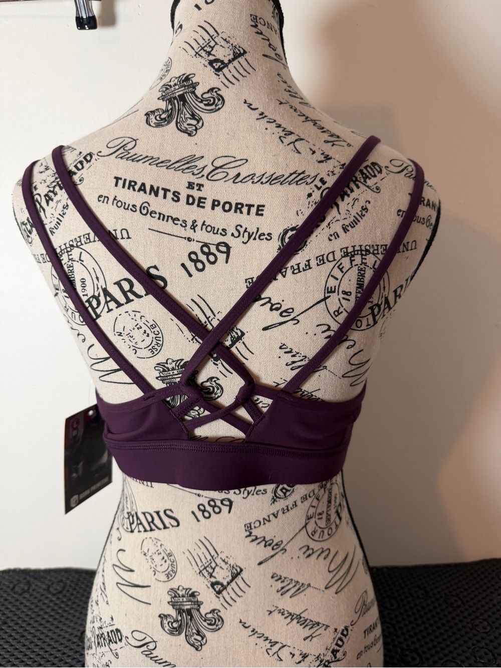 Born Primitive Deep Plum Double-Strap Seamless Sports Bra - Picture 3 of 5